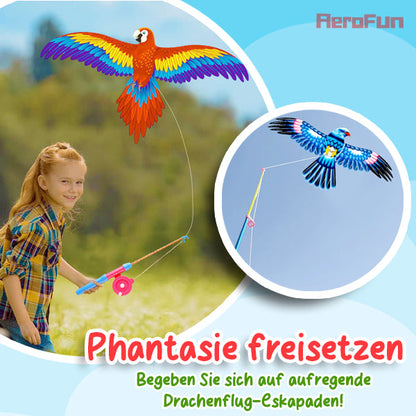 AeroFun™ Angelrute Kinderdrachen - 💰Bis zu 80% Rabatt! Jetzt handeln und kräftig sparen!💸