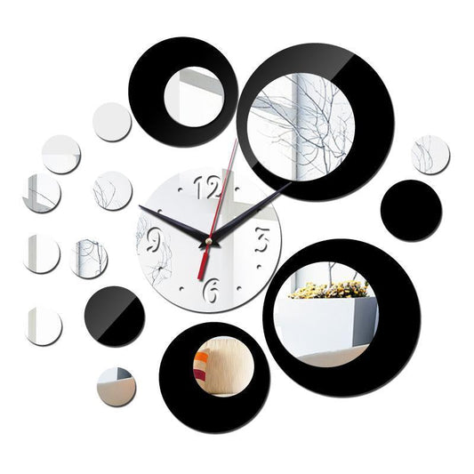 3D Clock Home Deco - Circle